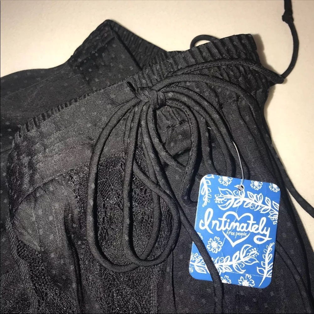 Free People Satin Look Skirt Polka Dots